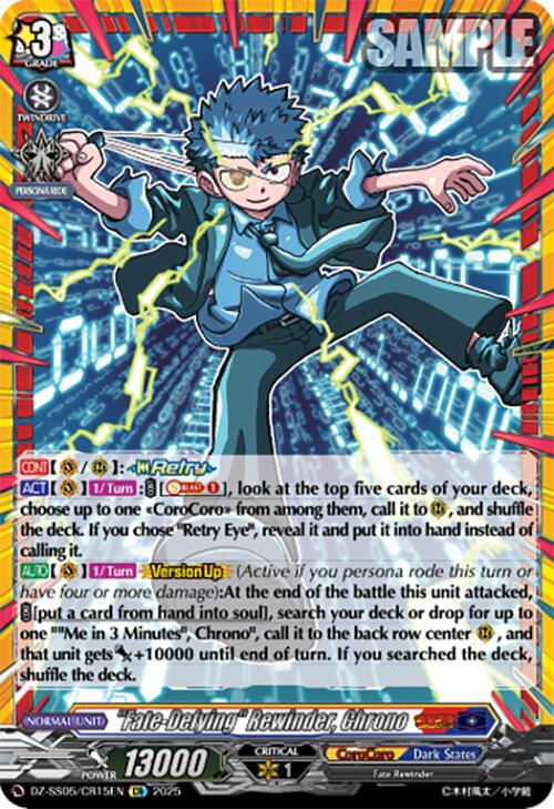 "Fate-Defying" Rewinder, Chrono (DZ-SS05/CR15EN) [CoroCoro Start Deck Pack] | Total Play