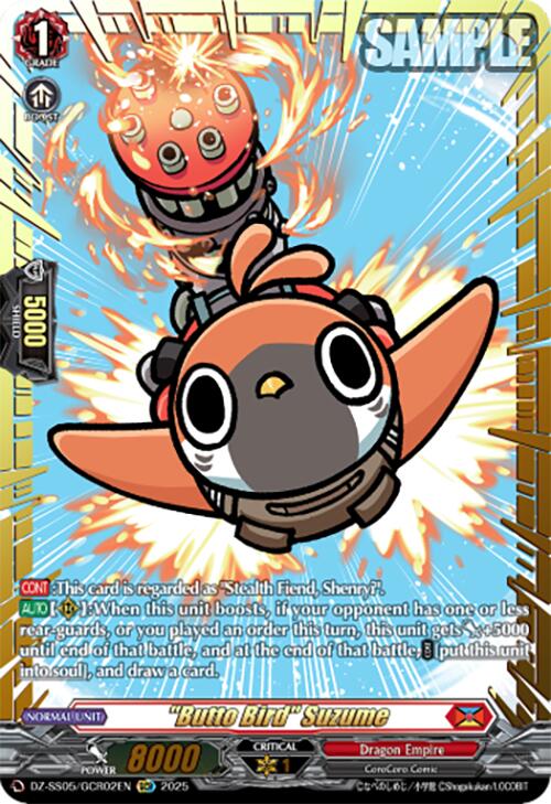 "Butto Bird" Suzume (DZ-SS05/GCR02EN) [CoroCoro Start Deck Pack] | Total Play