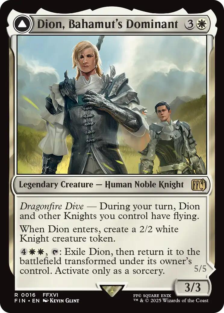 Dion, Bahamut's Dominant // Bahamut, Warden of Light [FINAL FANTASY] | Total Play