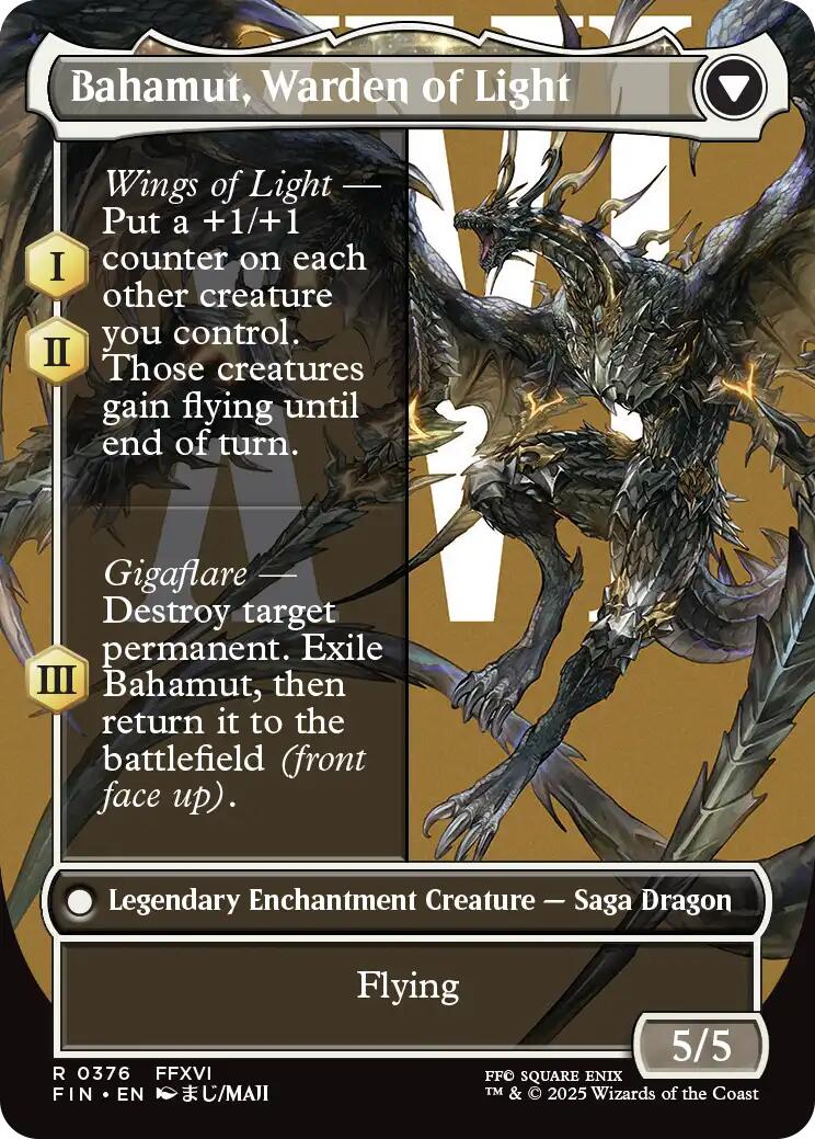 Dion, Bahamut's Dominant // Bahamut, Warden of Light (Borderless) [FINAL FANTASY] | Total Play