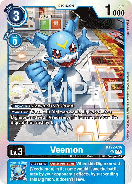 Veemon [BT22-019] [Cyber Eden] | Total Play