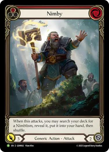 Nimby (Red) [GEM062] (GEM Pack 2)  Rainbow Foil | Total Play