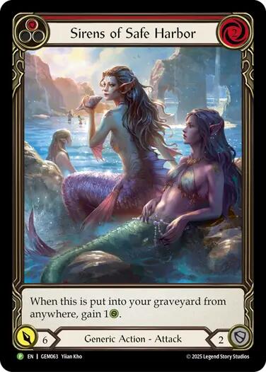 Sirens of Safe Harbor (Red) [GEM063] (GEM Pack 2)  Rainbow Foil | Total Play