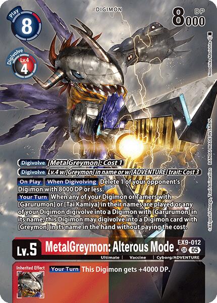 MetalGreymon: Alterous Mode [EX9-012] (Alternate Art) [Versus Monsters] | Total Play
