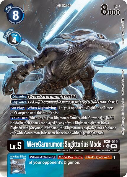 WereGarurumon: Sagittarius Mode [EX9-019] (Alternate Art) [Versus Monsters] | Total Play