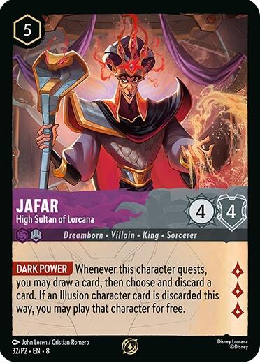 Jafar - High Sultan of Lorcana (Store Champion Participant) (32/P2) [Promo Cards] | Total Play