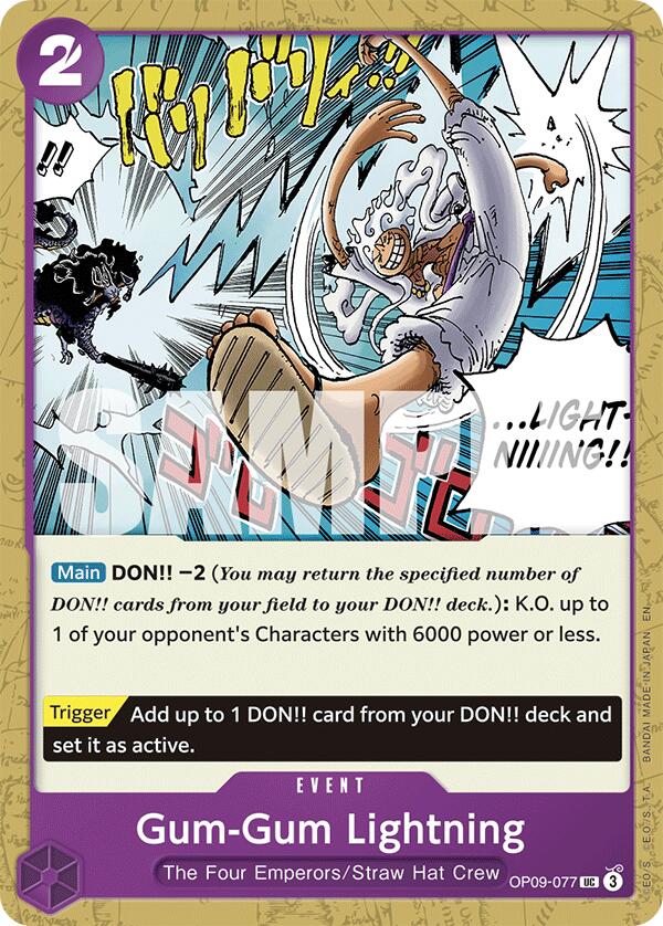 Gum-Gum Lightning (Reprint) [Starter Deck: Purple/Black Monkey.D.Luffy] | Total Play