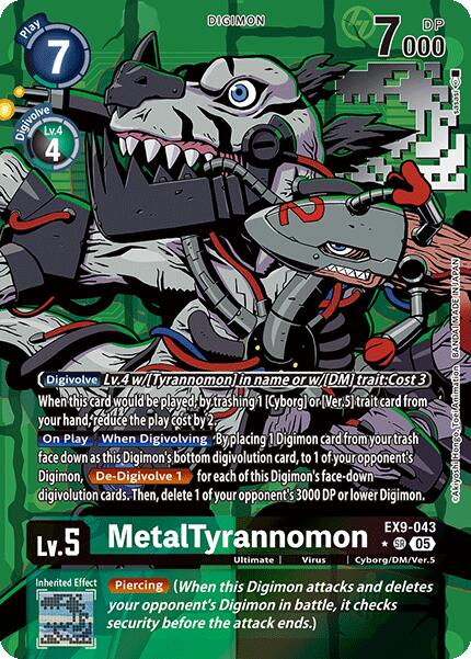 MetalTyrannomon [EX9-043] (Alternate Art) [Versus Monsters] | Total Play