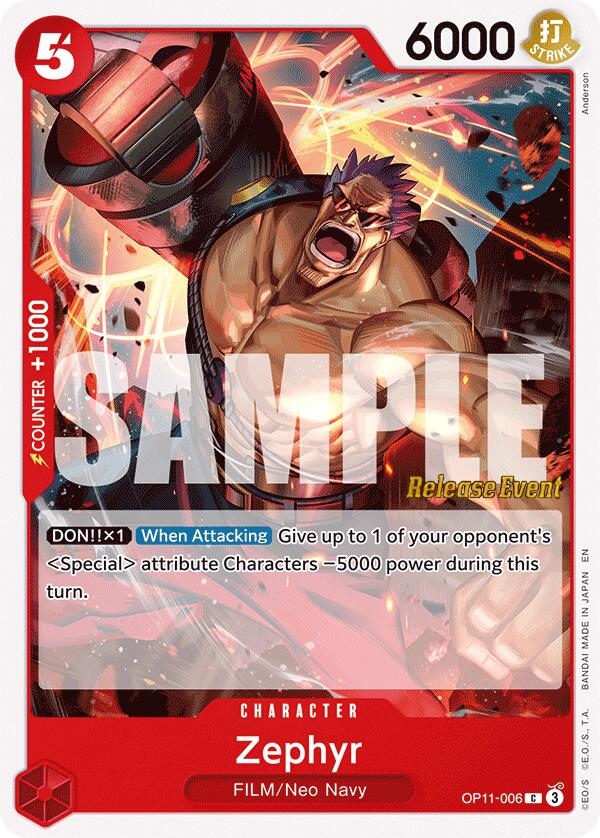 Zephyr [A Fist of Divine Speed Release Event Cards] | Total Play