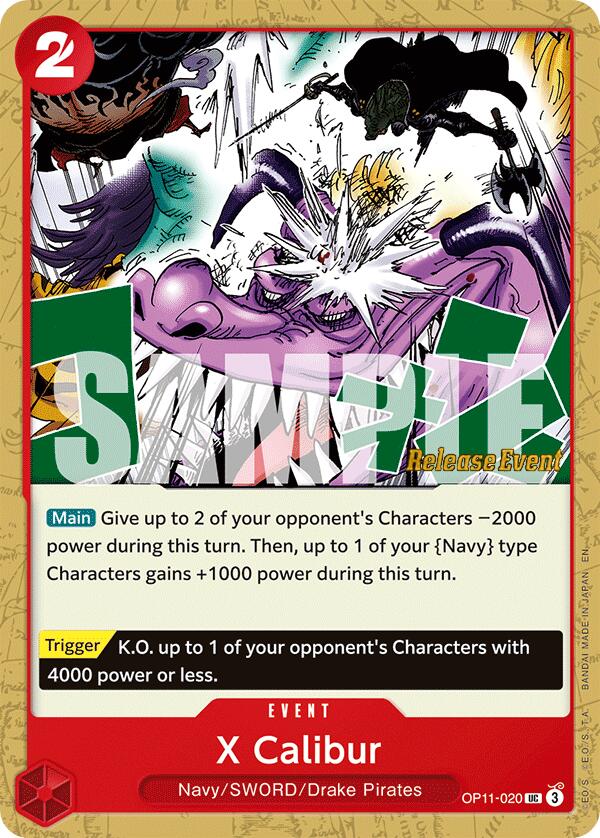 X Calibur [A Fist of Divine Speed Release Event Cards] | Total Play