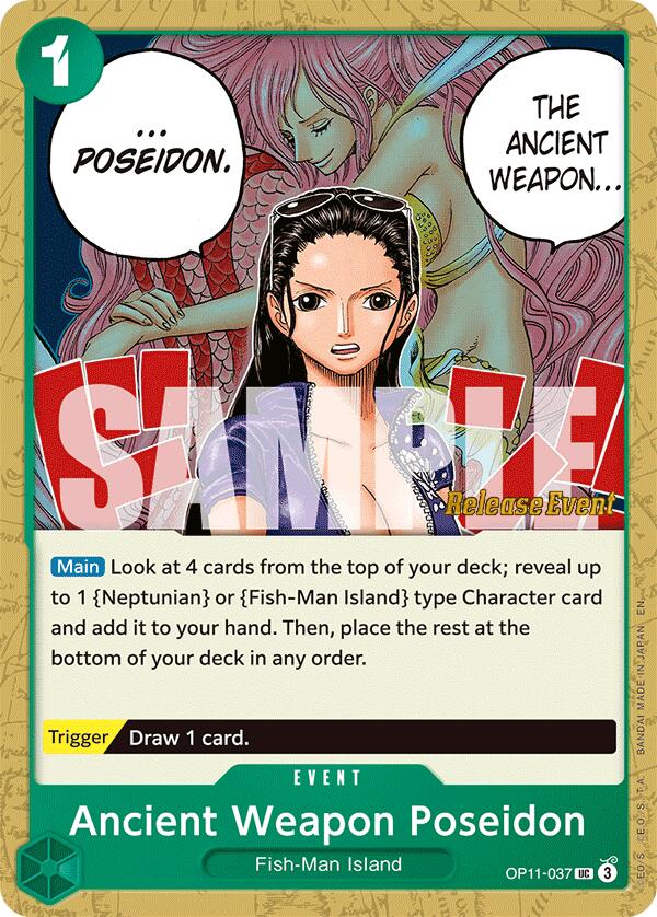 Ancient Weapon Poseidon [A Fist of Divine Speed Release Event Cards] | Total Play