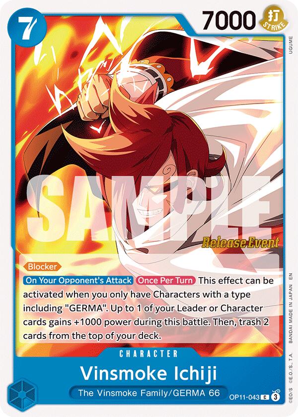 Vinsmoke Ichiji [A Fist of Divine Speed Release Event Cards] | Total Play
