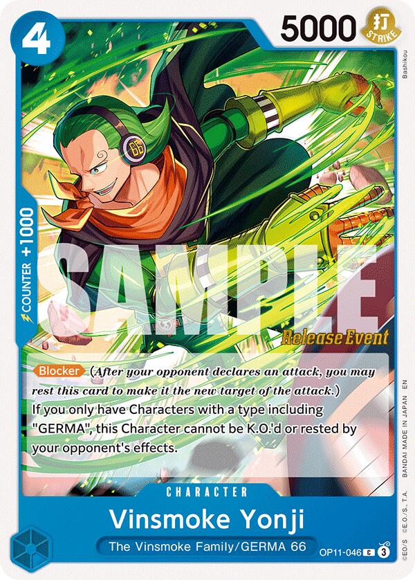 Vinsmoke Yonji [A Fist of Divine Speed Release Event Cards] | Total Play