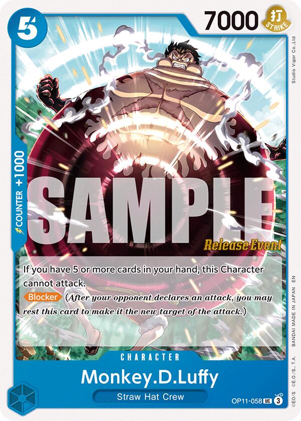 Monkey.D.Luffy [A Fist of Divine Speed Release Event Cards] | Total Play