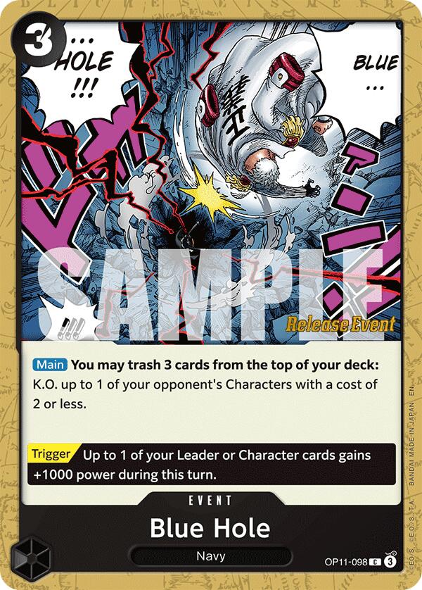 Blue Hole [A Fist of Divine Speed Release Event Cards] | Total Play