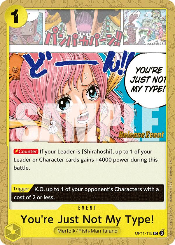 You're Just Not My Type! [A Fist of Divine Speed Release Event Cards] | Total Play