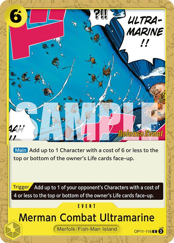 Merman Combat Ultramarine [A Fist of Divine Speed Release Event Cards] | Total Play