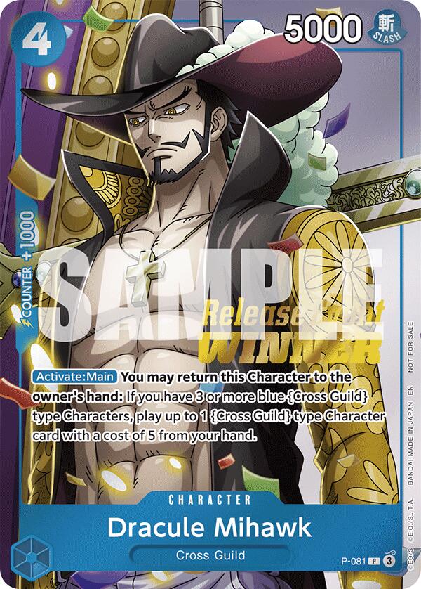Dracule Mihawk (A Fist of Divine Speed Release Event Winner) [One Piece Promotion Cards] | Total Play