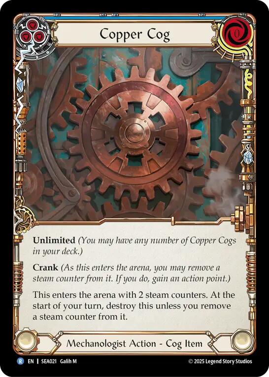 Copper Cog [SEA021] (High Seas)  Rainbow Foil | Total Play