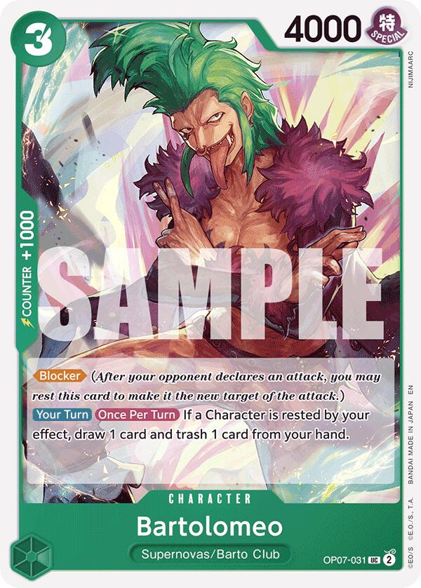 Bartolomeo (Reprint) [Starter Deck: GREEN Jewelry Bonney] | Total Play