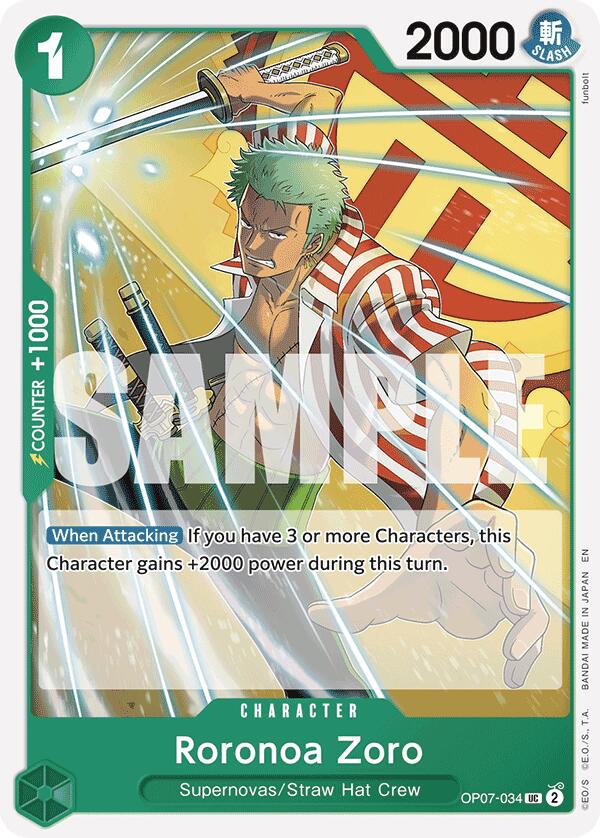Roronoa Zoro (Reprint) [Starter Deck: GREEN Jewelry Bonney] | Total Play