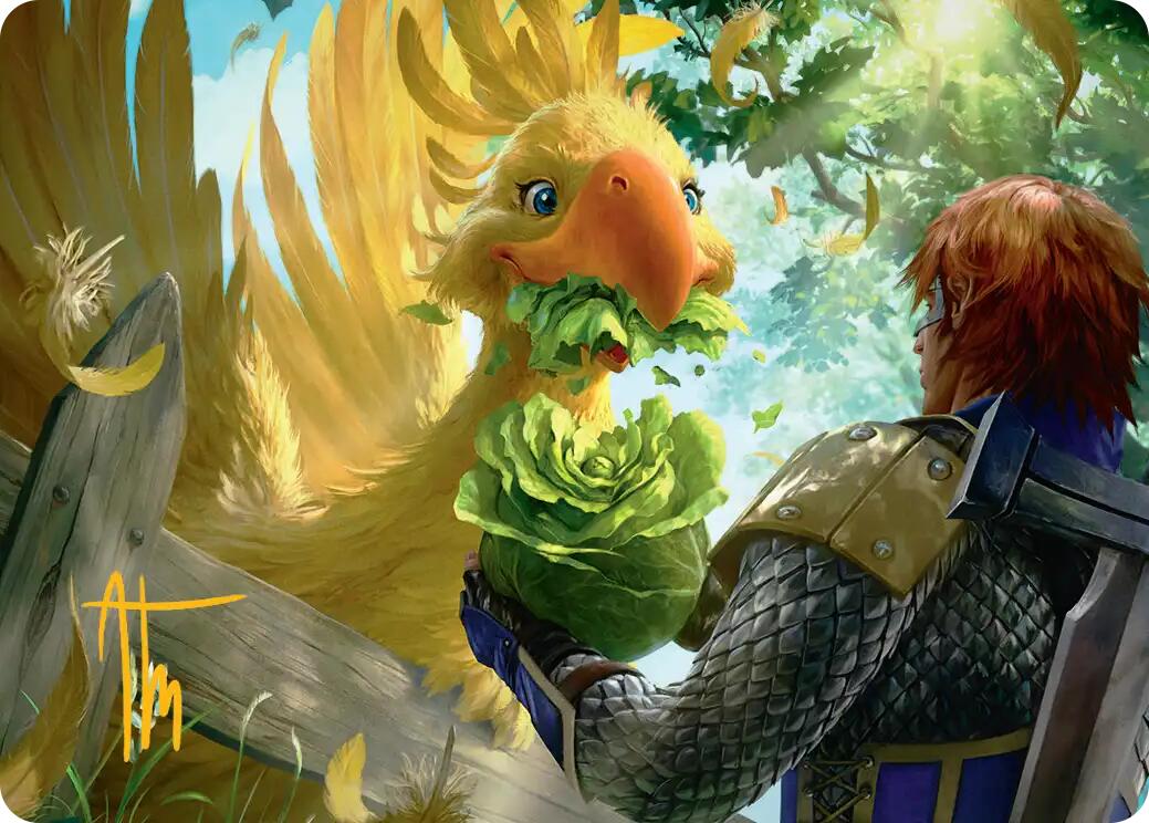 Gysahl Greens Art Card (Gold-Stamped Signature) [FINAL FANTASY Art Series] | Total Play