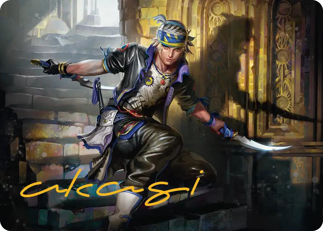 Locke Cole Art Card (Gold-Stamped Signature) [FINAL FANTASY Art Series] | Total Play