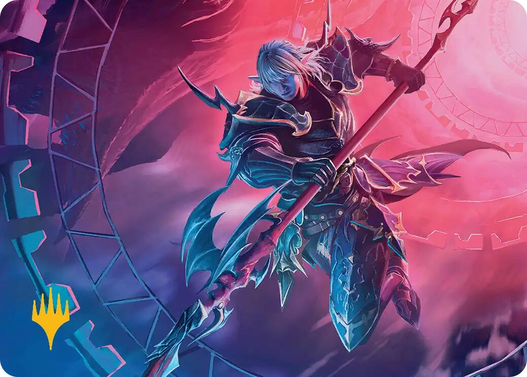 Estinien Varlineau Art Card (Gold-Stamped Planeswalker Symbol) [FINAL FANTASY Art Series] | Total Play