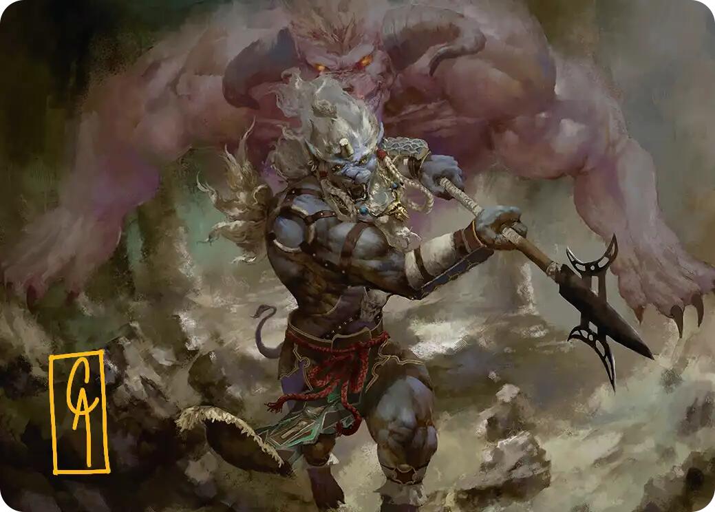 Kimahri, Valiant Guardian Art Card (Gold-Stamped Signature) [FINAL FANTASY Art Series] | Total Play