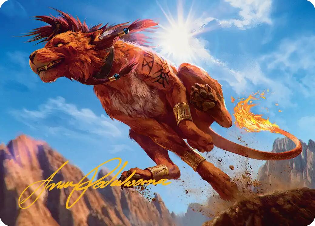 Red XIII, Proud Warrior Art Card (Gold-Stamped Signature) [FINAL FANTASY Art Series] | Total Play