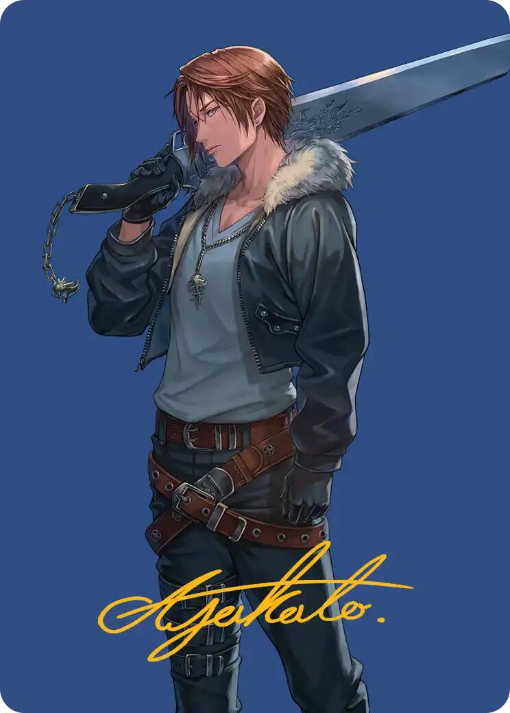 Squall, SeeD Mercenary Art Card (Gold-Stamped Signature) [FINAL FANTASY Art Series] | Total Play