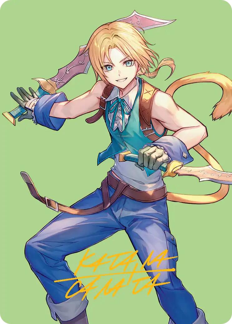 Zidane, Tantalus Thief Art Card (Gold-Stamped Signature) [FINAL FANTASY Art Series] | Total Play