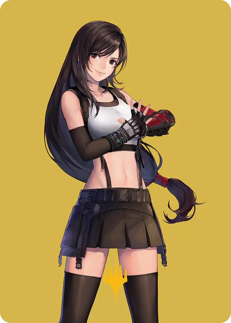 Tifa, Martial Artist Art Card (Gold-Stamped Planeswalker Symbol) [FINAL FANTASY Art Series] | Total Play