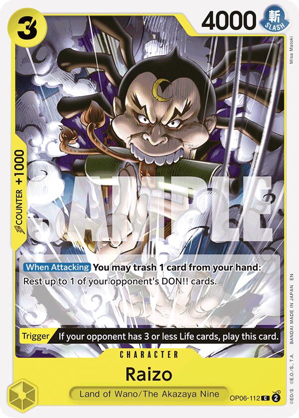 Raizo (Reprint) [Starter Deck: GREEN/YELLOW Yamato] | Total Play