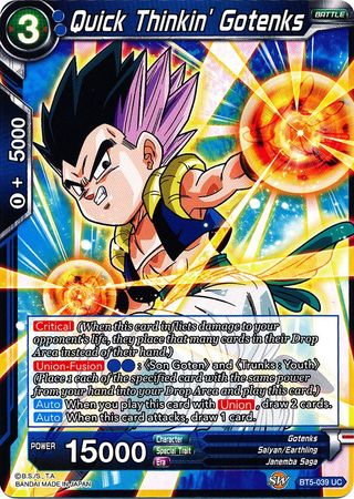 Quick Thinkin' Gotenks (BT5-039) [Miraculous Revival] | Total Play