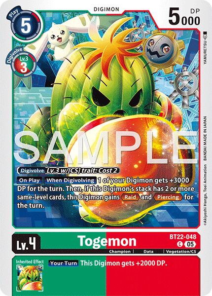 Togemon [BT22-048] [Cyber Eden] | Total Play