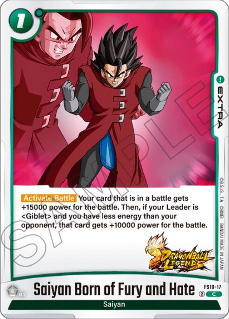 Saiyan Born of Fury and Hate [Starter Deck: Giblet] | Total Play