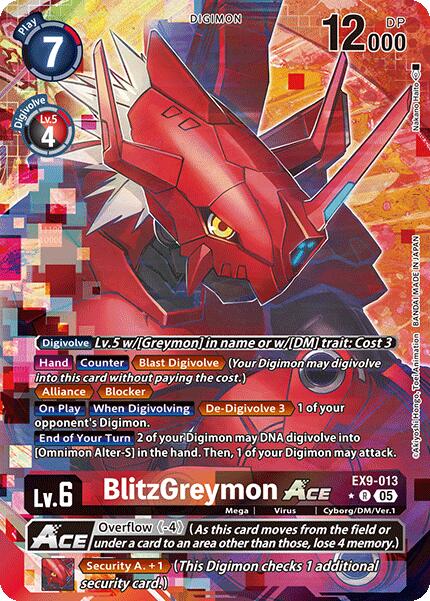 BlitzGreymon ACE [EX9-013] (Alternate Art) [Versus Monsters] | Total Play