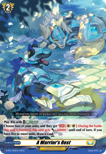 A Warrior's Rest (D-PR/783EN) [D Promo Cards] | Total Play