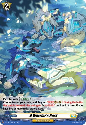 A Warrior's Rest (Foil) (D-PR/784EN) [D Promo Cards] | Total Play