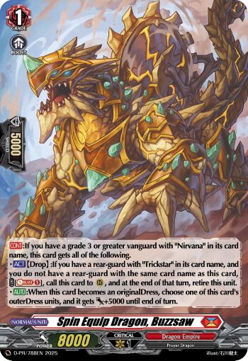 Spin Equip Dragon, Buzzsaw (Foil) (D-PR/788EN) [D Promo Cards] | Total Play