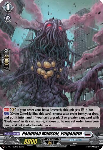 Pollution Monster, Polpollute (Foil) (D-PR/792EN) [D Promo Cards] | Total Play