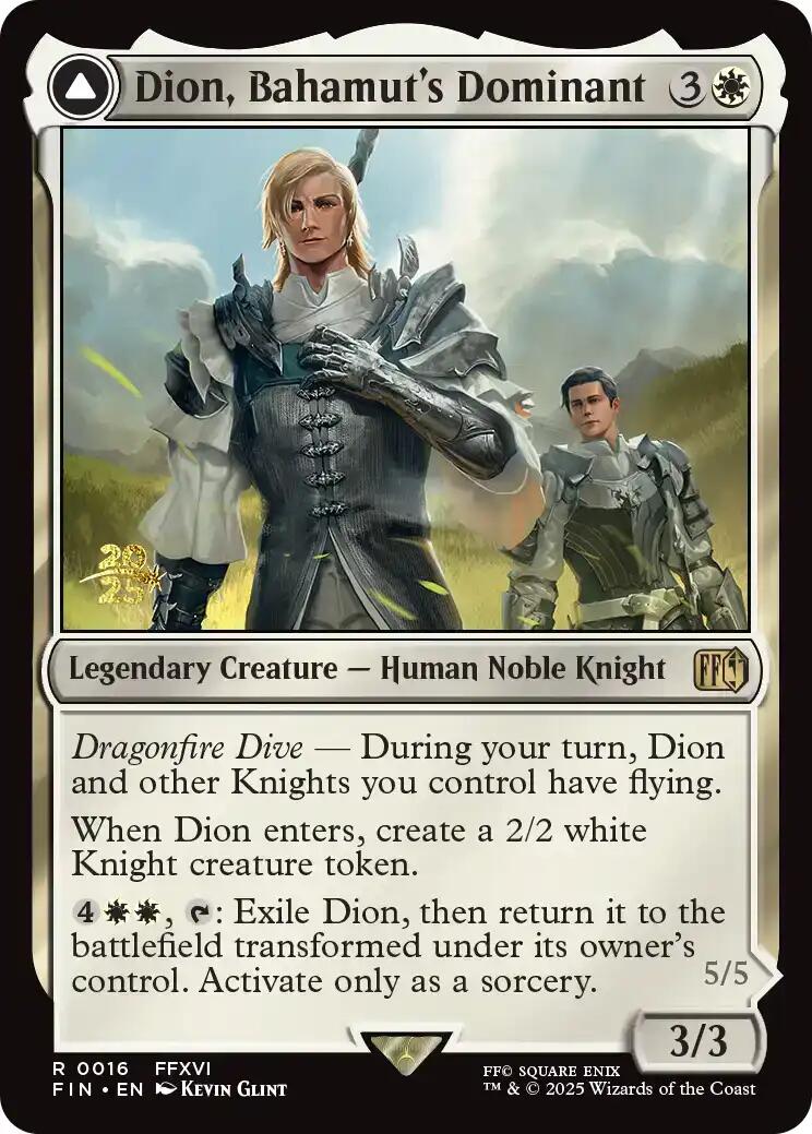 Dion, Bahamut's Dominant // Bahamut, Warden of Light [FINAL FANTASY Prerelease Promo] | Total Play