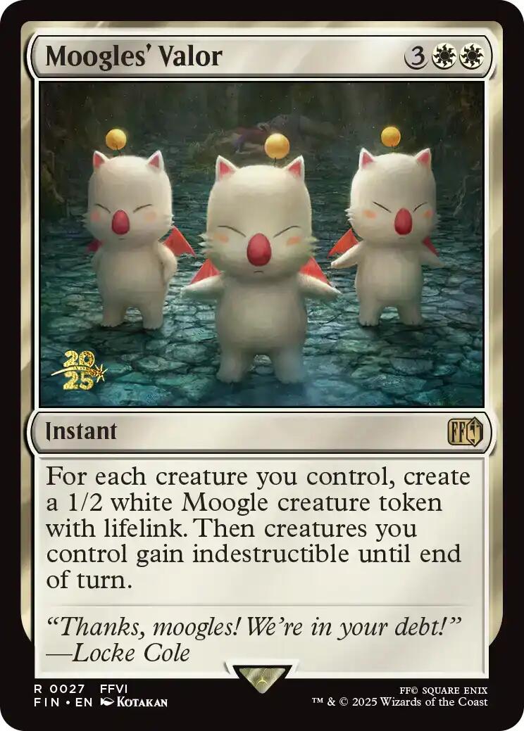 Moogles' Valor [FINAL FANTASY Prerelease Promo] | Total Play