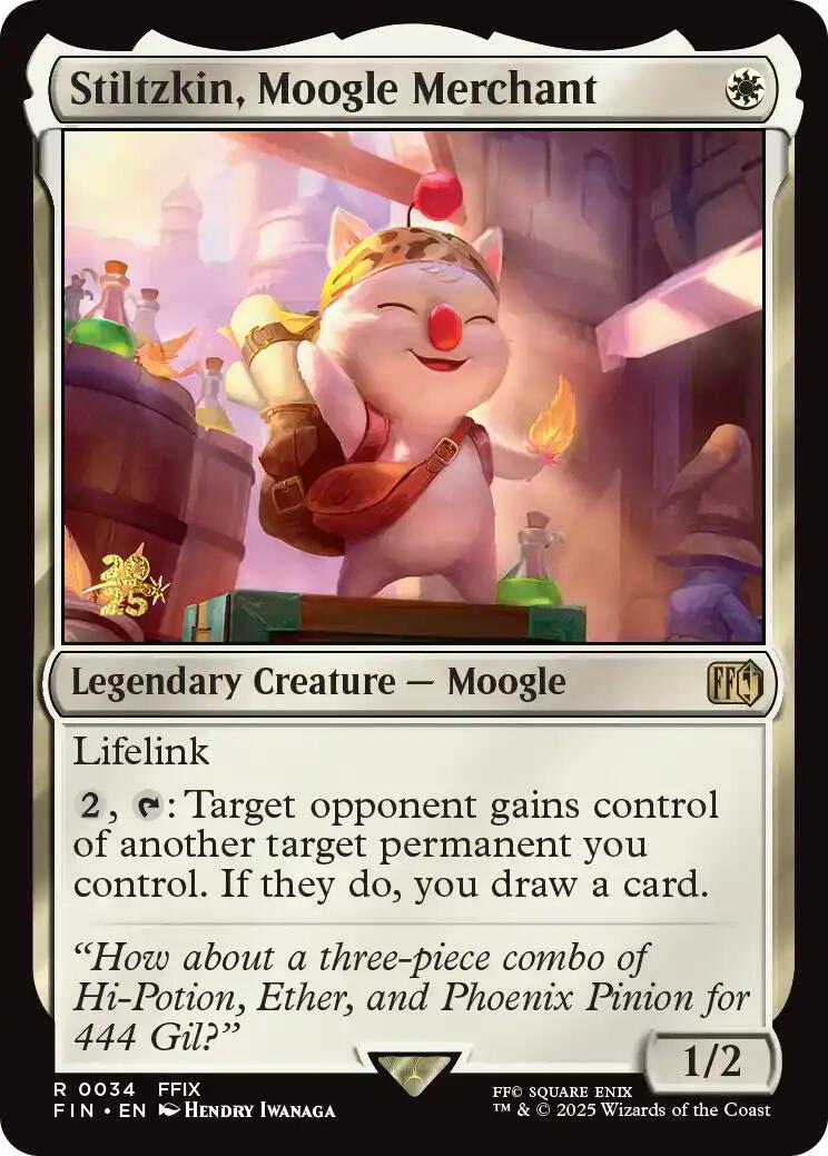 Stiltzkin, Moogle Merchant [FINAL FANTASY Prerelease Promo] | Total Play