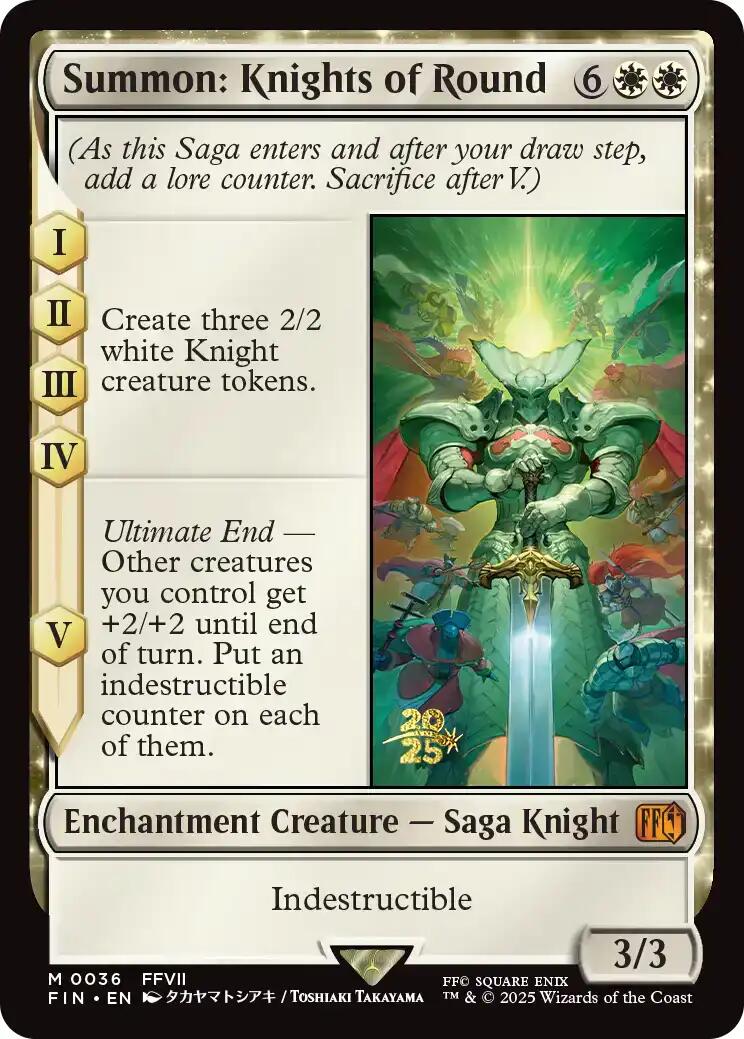 Summon: Knights of Round [FINAL FANTASY Prerelease Promo] | Total Play
