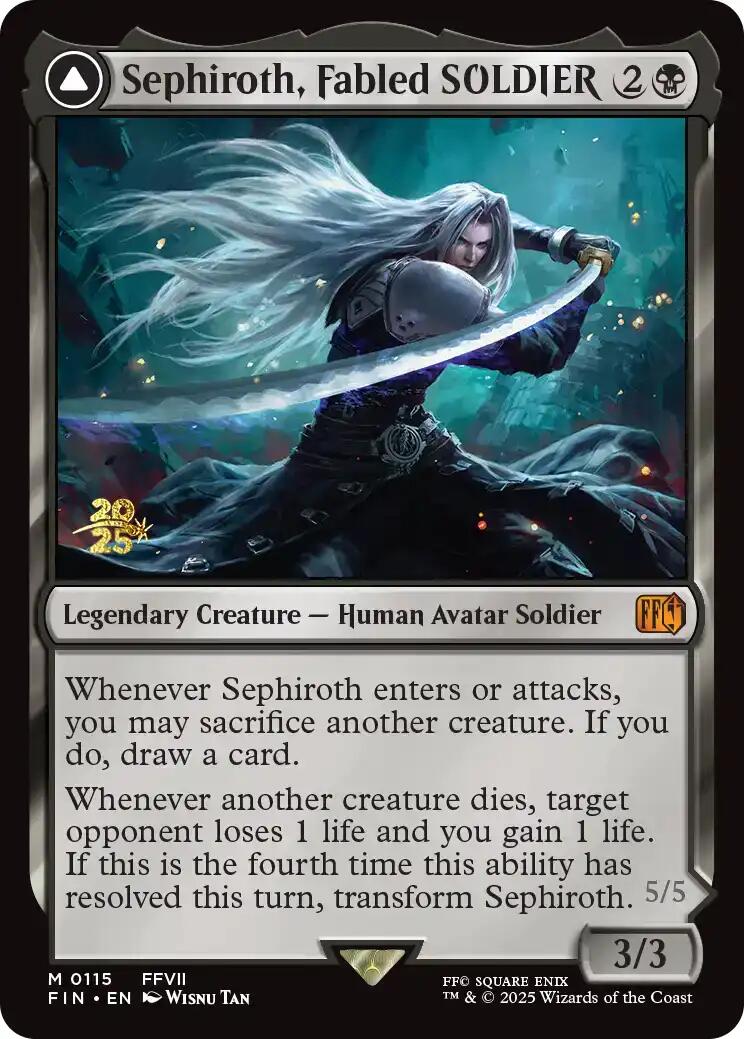 Sephiroth, Fabled SOLDIER [FINAL FANTASY Prerelease Promo] | Total Play
