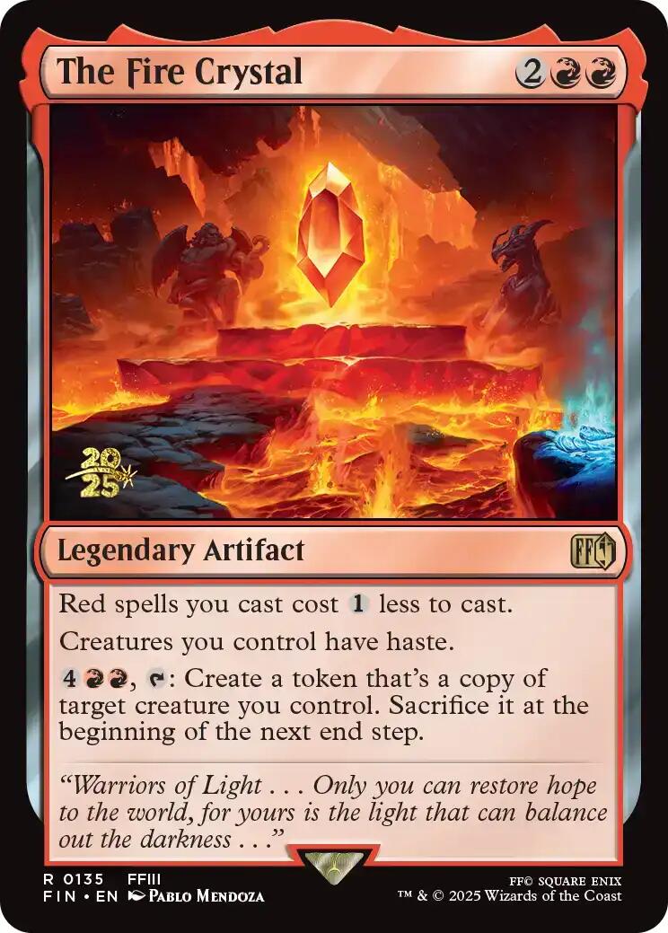 The Fire Crystal [FINAL FANTASY Prerelease Promo] | Total Play