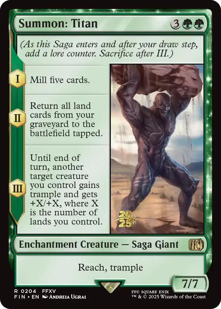 Summon: Titan [FINAL FANTASY Prerelease Promo] | Total Play