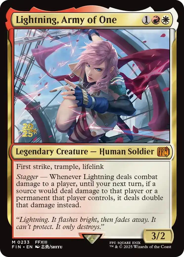 Lightning, Army of One [FINAL FANTASY Prerelease Promo] | Total Play